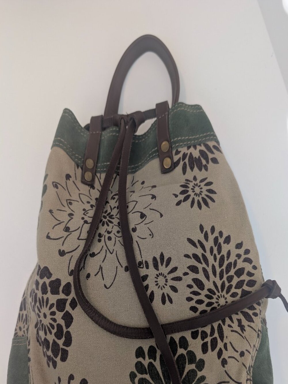Lucky Brand one handle drawstring hobo style bag